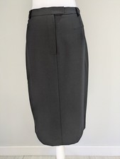 Ralph Lauren Sz 10 Black Pencil Skirt Business Career Below Knee
