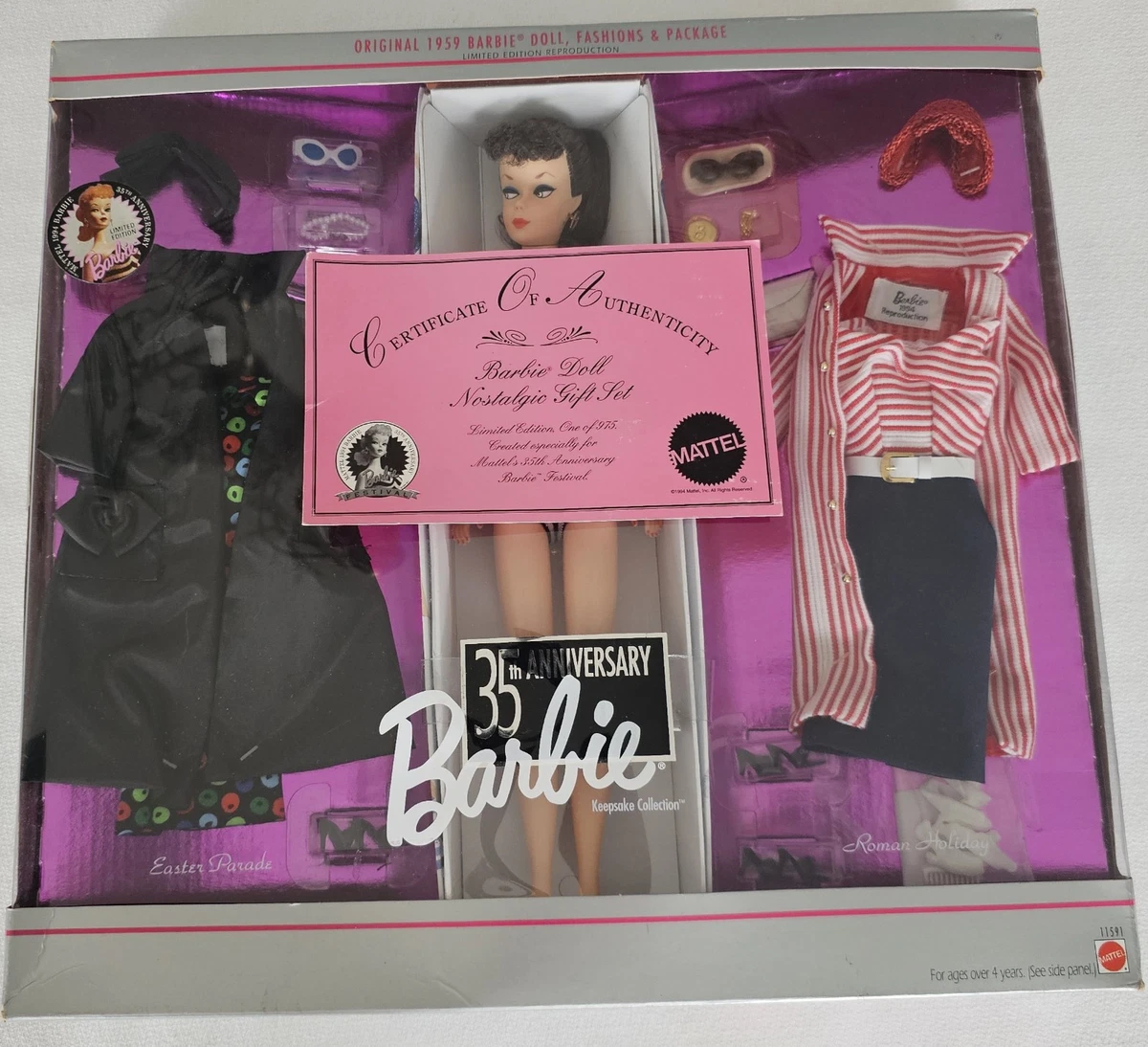 Barbie Licensed Reproduction 1993 Year Manufactured Dolls & Doll
