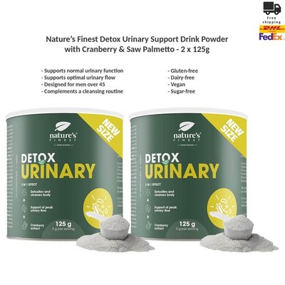 2x Nature's Finest Detox Urinary für Unterstützung der Harnwege & Harnfluss 125g