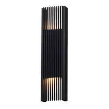 ET2 Lighting Rampart 2-Light XL LED Outdoor Wall Sconce, Black - E30118-BK