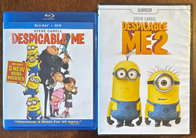 Despicable Me Blu-ray+DVD Combo Pack Bonus Disc + Despicable Me 2 DVD PG