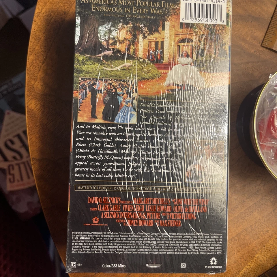 Gone With The Wind Movie VHS Tapes ~ New ~ Sealed NoS - Image 2 of 2