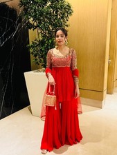 SALWAR KAMEEZ PAKISTANI INDIAN WEDDING PARTY WEAR DRESS BOLLYWOOD SUIT SHARARA