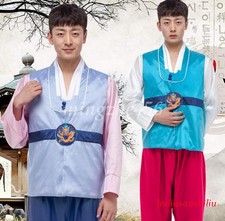 Men Hanbok Dress Korean Traditional Classic Clothing Korean National Stage Dress