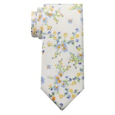 Floral Ties for Men Mens Floral Tie Cotton Neck Tie Apricot Orange Flower