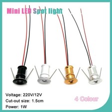 15mm Mini LED Spot light Recessed Cabinet Downlight Ceiling Lamp DC12V/220V