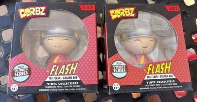 2XFunko Dorbz DC #182 The Flash Golden Age Jay Garrick Specialty Series