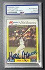HANK AARON Signed 1982 Topps Baseball Card BRAVES HOF 755 HR KING PSA/DNA AUTO