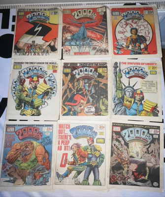2000AD Prog #491 492 493 494 495 496 498 499  Comic Lot