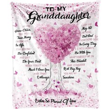 Granddaughter Blanket From Grandma Special Throw Blanket For Grandchildren