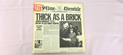 Jethro Tull 1972 Thick As a Brick Vinyl LP Newspaper