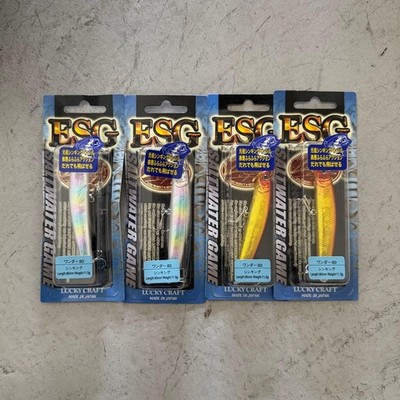 LUCKY CRAFT Wonder 80 ESG - 2 Sting Red Gold and 2 Candy Glow Peach 11.5g