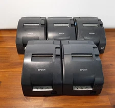 Lot of 5 Tested Working Epson TM-U220B Receipt Kitchen Printers Point of Sale SI