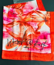 VIKTOR & ROLF Tiger Lily Square Scarf - Authentic (35”x35”)