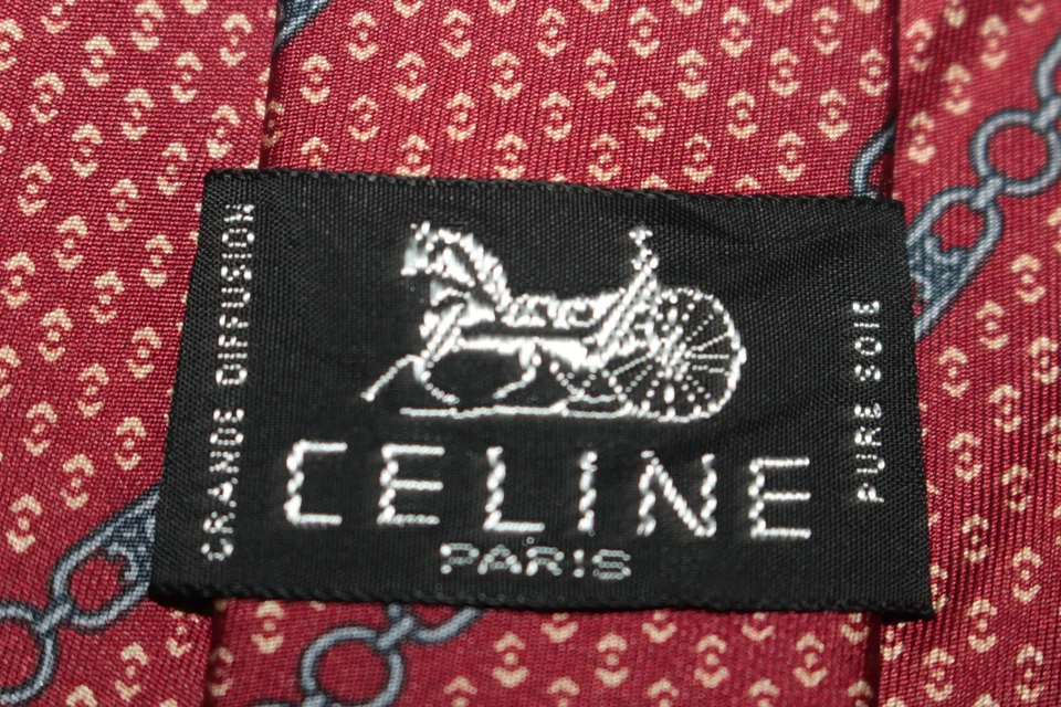 Шелковый галстук CELINE сделано в Италии F86386 - Изображение 4 из 4
