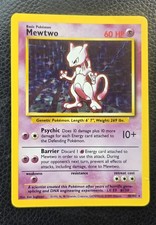 Pokémon TCG Mewtwo 1999 Set Base Holo Unlimited Carta Rara 10/102