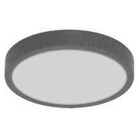 Led Deckenleuchte Stoff Grau Osram 3000K Click-Dim Ø28,5Cm Deckenlampe Esszimmer