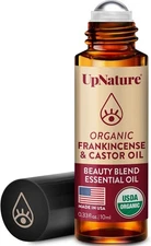 UpNature Organic Castor Oil and Frankincense Roll On – 100% Pure Hexane Free Cas