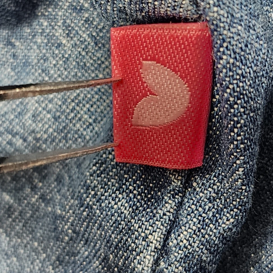 Calça feminina vintage anos 90 tamanho 22W puxar cordão bolsos cambraia - Imagem 4 de 4