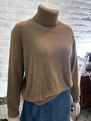 Oat + Fort Cowl Neck Camel Sweater So Soft S Long Sleeve