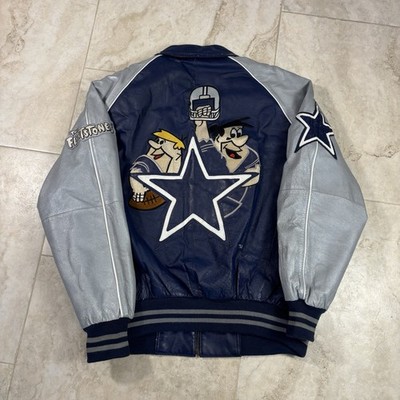 90s NFL COWBOYS ダラスカウボーイズ オールレザースタジャン 本革 Vintage Dallas Cowboys Flintstones Leather Jacket Mens 2XL 90s