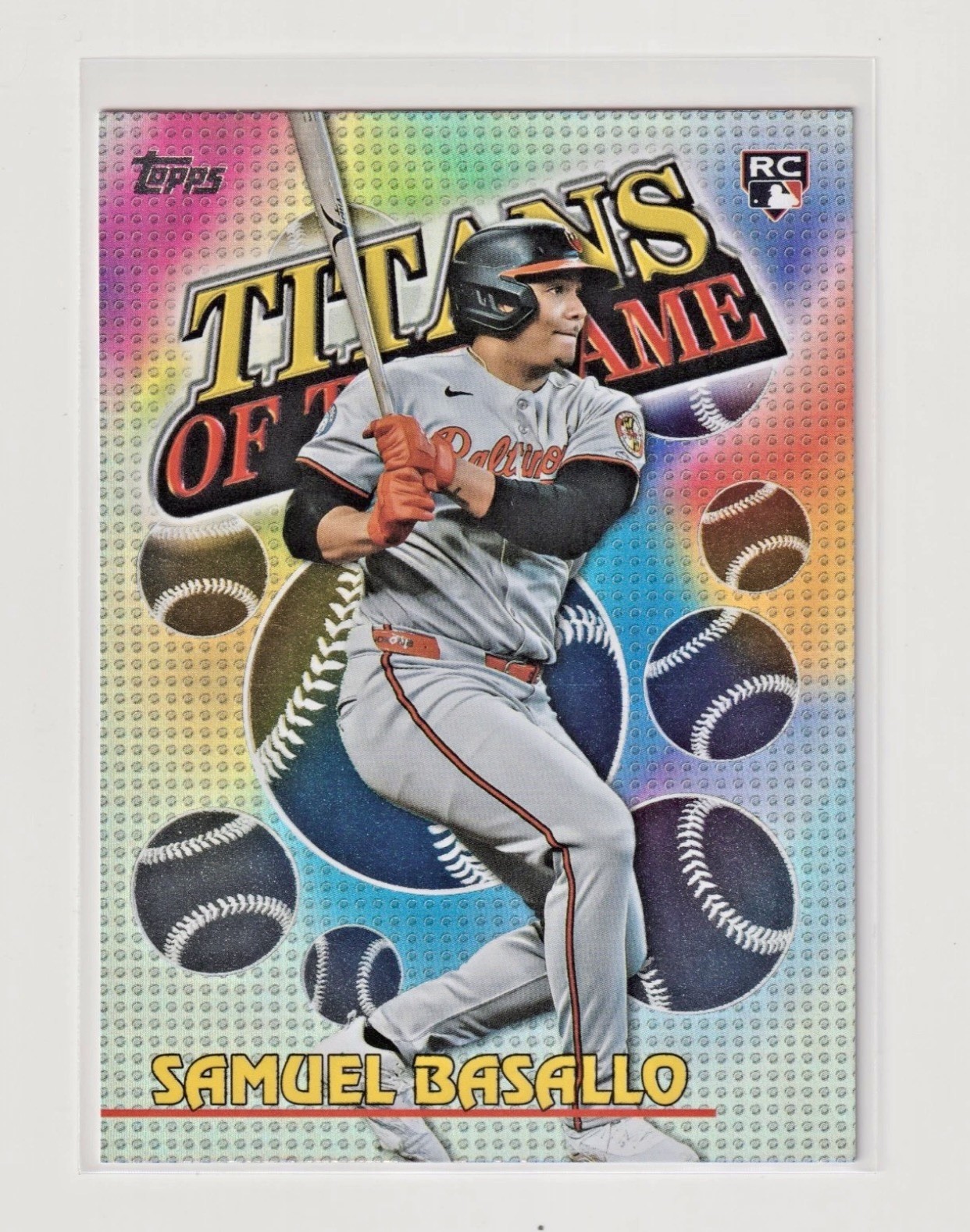 Samuel Basallo RARE SP ROOKIE RC HOLO INSERT  REFRACTOR INVESTMENT CARD MINT