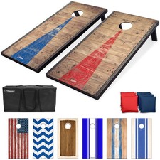 Gosports Classic Cornhole Set Includes 8 Bean Bags Travel Case And Game Rules