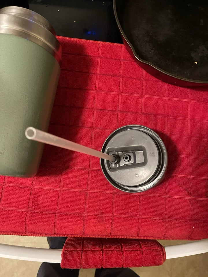 Jarra de paja abatible Stanley Go Iceflow 40 oz - verde Hammertone Foto 4 de 4