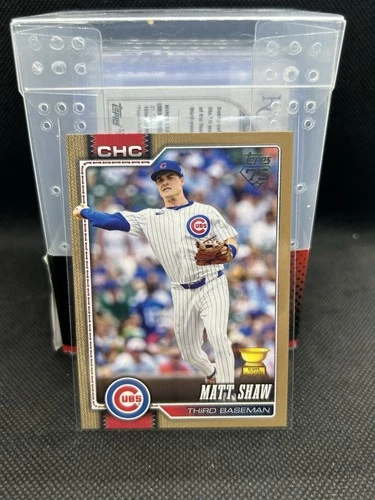 2026 Topps Series 1 - MATT SHAW #27 - Gold /2026 Rookie Cup Cubs