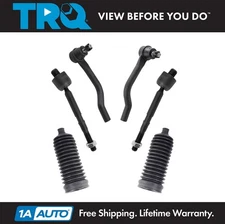 TRQ Inner & Outer Tie Rods & Boots Set Fits 2016-2021 Honda Civic