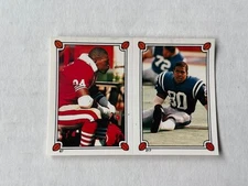 1987 Topps Mini Sticker Bill Brooks and Charles Haley #217 and #67