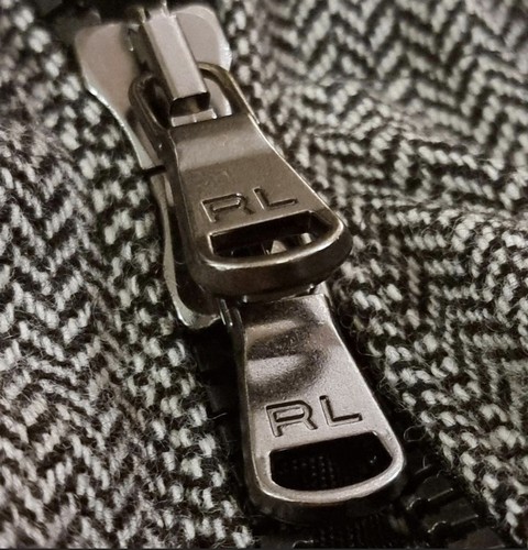 Ralph Lauren El Cap Gorham Down Puffer Jacket Grey Herringbone BNWT Authentic - Picture 4 of 11