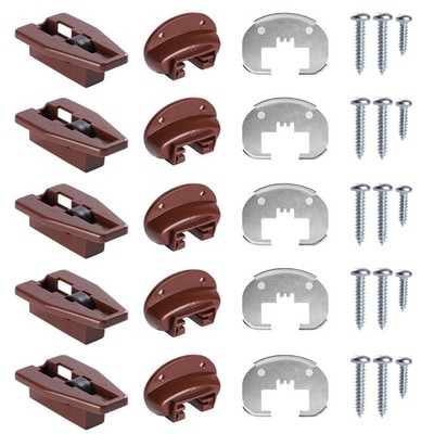 for Kenlin Rite-Trak II Drawer Slides Replacement 5 Sets of Rite 5, Brown