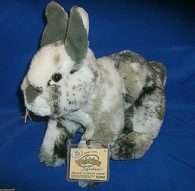 Webkinz Signature ENGLISH SPOT BUNNY WKS1074 GANZ PLUSH STUFFED ANIMAL ...