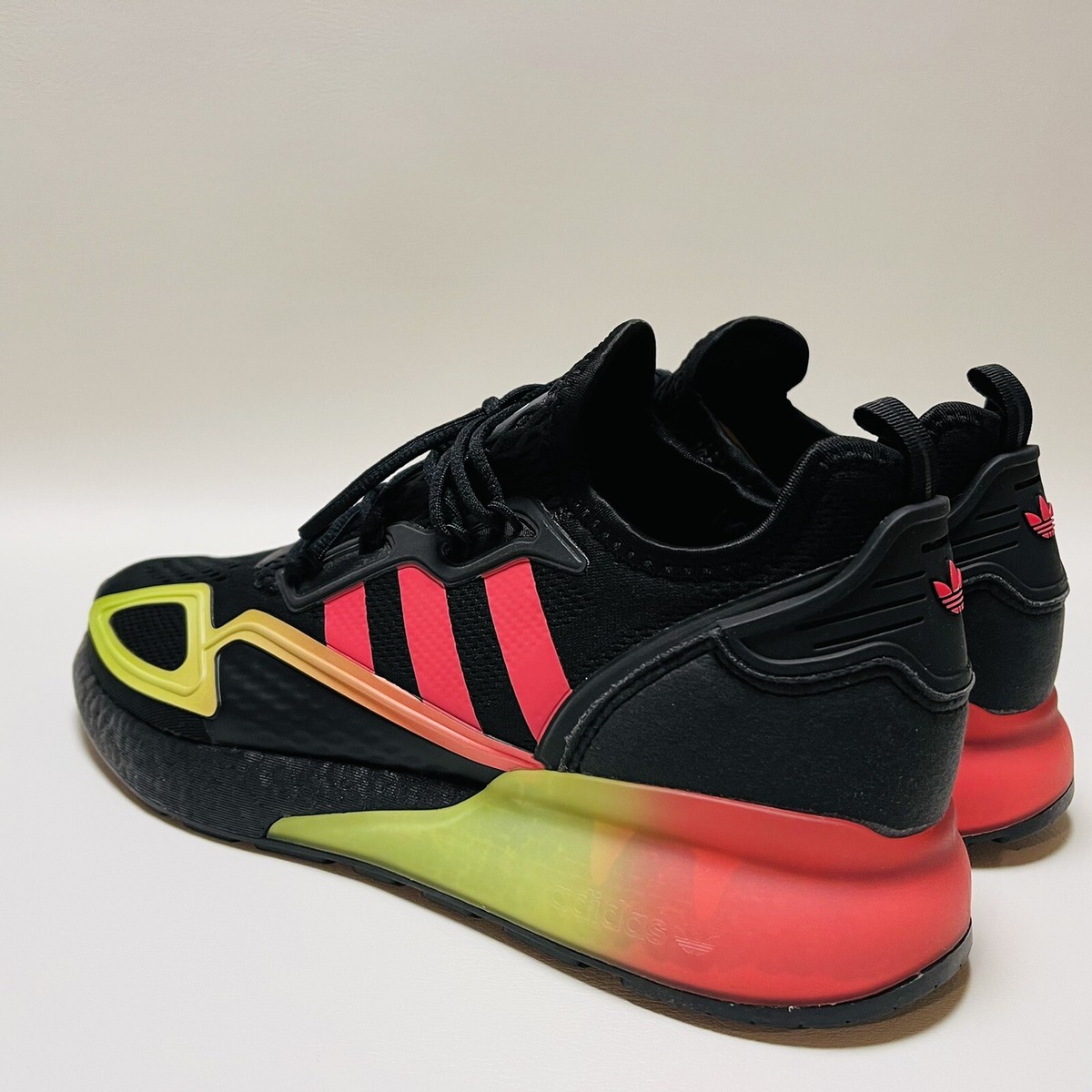 Size 10 - Adidas ZX 2K Boost Black Signal Green Pink for sale