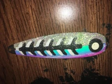 High Percentage Salmon Trolling Spoon With Hyper Vis Tape Not Paint 3 3/4”