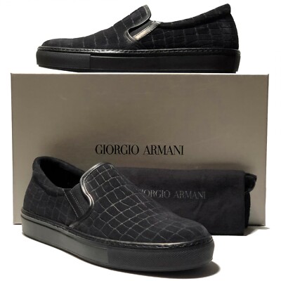 armani suede loafers