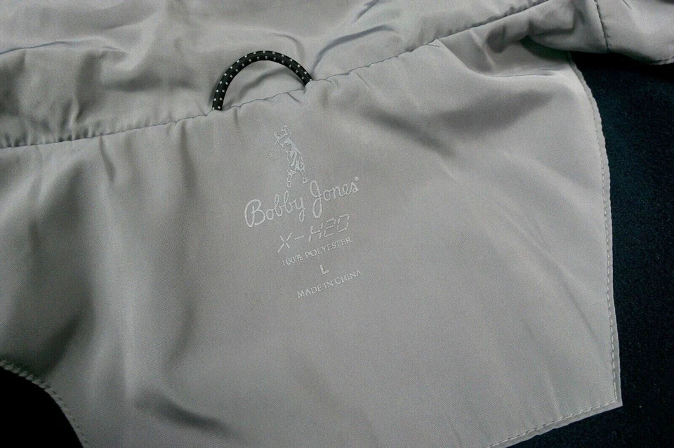 Bobby Jones Jacket Vest Large Silver Gray Reflective High Visibility Golf X H2O - Image 3 of 4