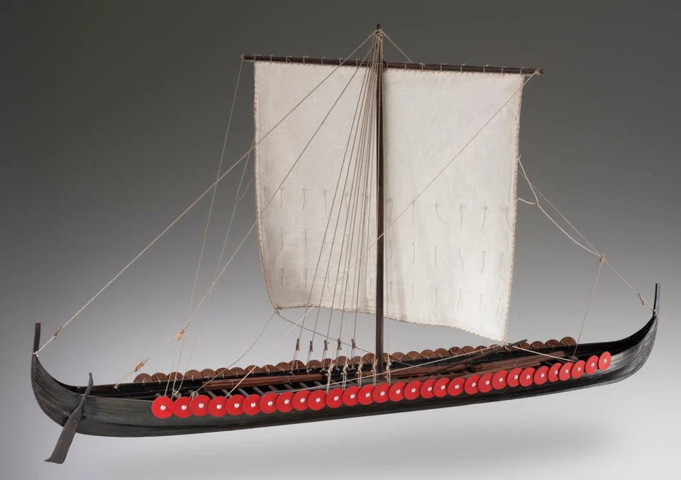 Dusek D005 - Viking Longship - wooden modelship, scale 1:35 - Immagine 2 di 4
