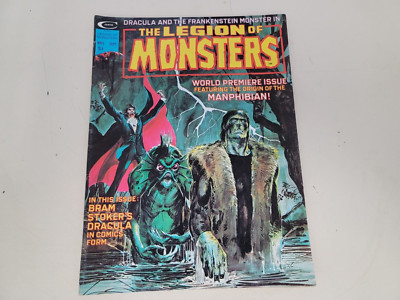 KEY ISSUE LEGION OF MONSTERS # 1 1st MANPHIBIAN CURTIS/MARVEL MAGAZINE FREE SHIP
