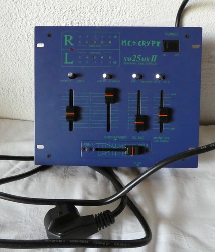 MC Crypt SM 25 MK II Mischpult DJ Mixer - 第 1/4 張圖片