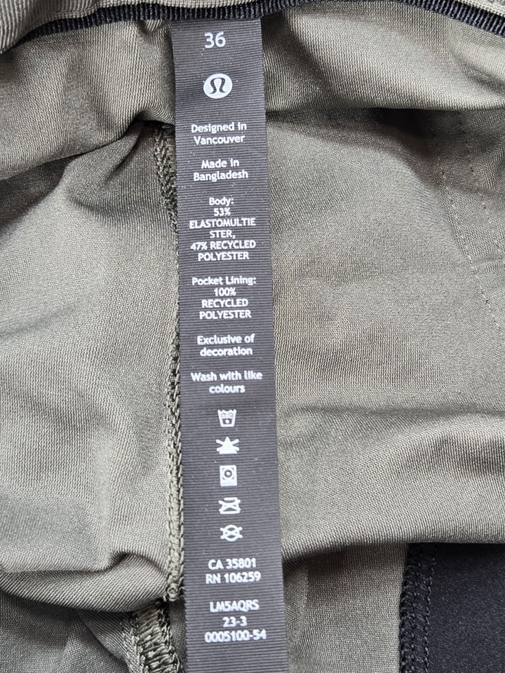 Lululemon ABC SlimFit Pant 28” Inseam Mens Size 36 Warpstreme eBay