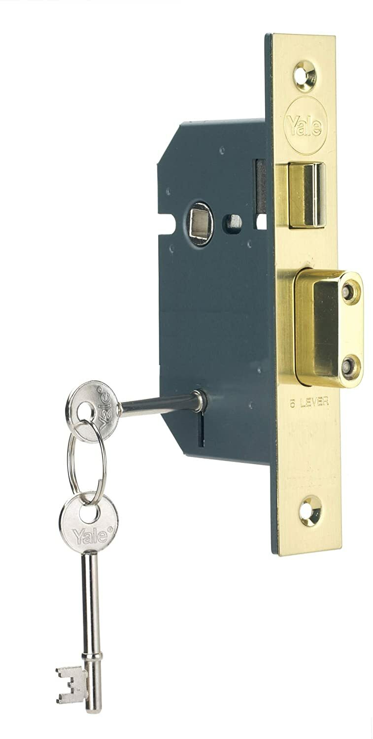 Yale 5 Lever Mortice Sashlock - P-M550-PB-65 - Brass