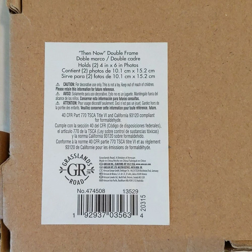 Marco de fotos Our Graduate Then Now dorado negro NUEVO Foto 2 de 2