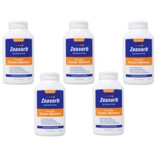 5 Pack Zeasorb Prevention Super Absorbent Powder Foot Care 2.5 Ounce Bottle Each