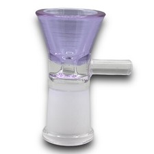 14mm Glass Bowl Slide FEMALE Water Pipe Hookah Tobacco Bong Bowl - PURPLE