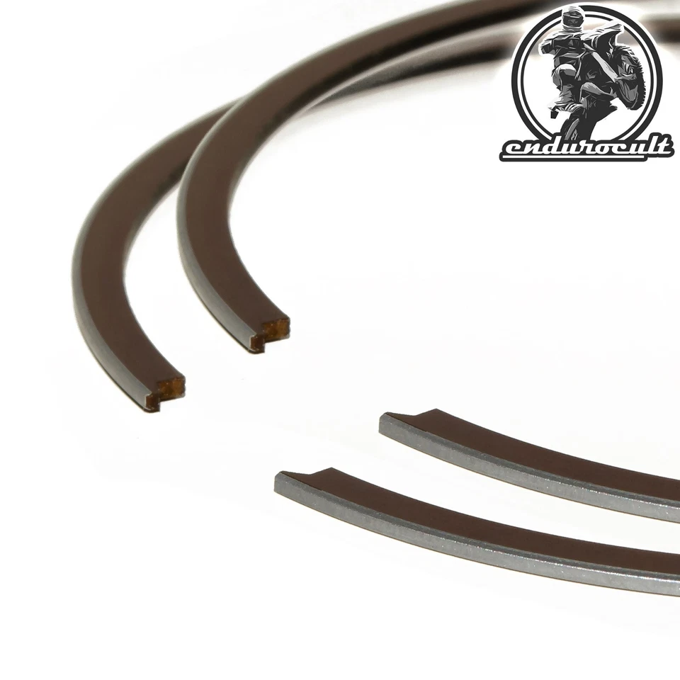 2x Segments de piston pour Cagiva Mito / Planet / Supercity / Tamanaco / W8 125 - Photo 1/3
