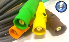 CAMLOCK - 15FT 4 WIRE PIGTAILS 400 AMP 480 VOLT W/ MALE SERIES 16 HUB 4/0 600V