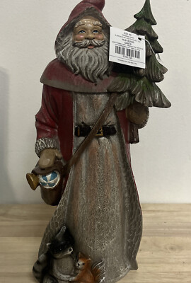 13 In Santa Claus Figure Holding Sapling Tree And Toy Bag Hobby Lobby