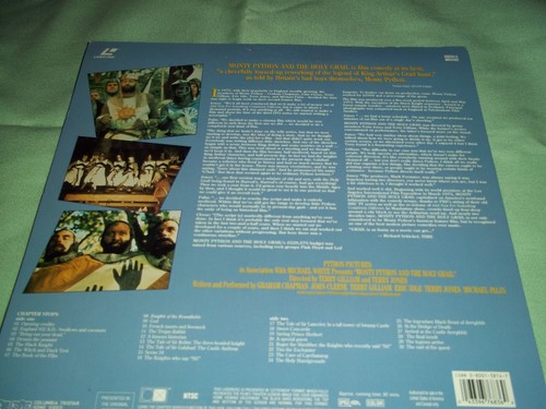 Monty Python and the Holy Grail Deluxe Widescreen Laserdisc 1994 - Picture 3 of 4